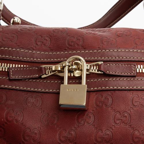 Gucci Guccissima Leather 85th Anniversary Horsebit Boston Bag