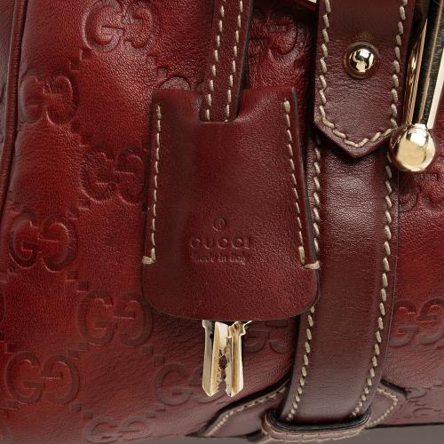 Gucci Guccissima Leather 85th Anniversary Horsebit Boston Bag