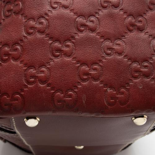 Gucci Guccissima Leather 85th Anniversary Horsebit Boston Bag