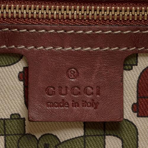 Gucci Guccissima Leather 85th Anniversary Horsebit Boston Bag