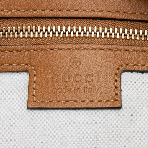 Gucci Leather Attache Medium Shoulder Bag