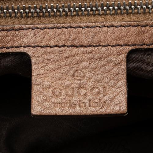 Gucci Leather Bamboo Bar Large Tote