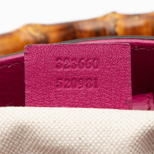 Gucci Leather Bamboo Medium Shopper Tote