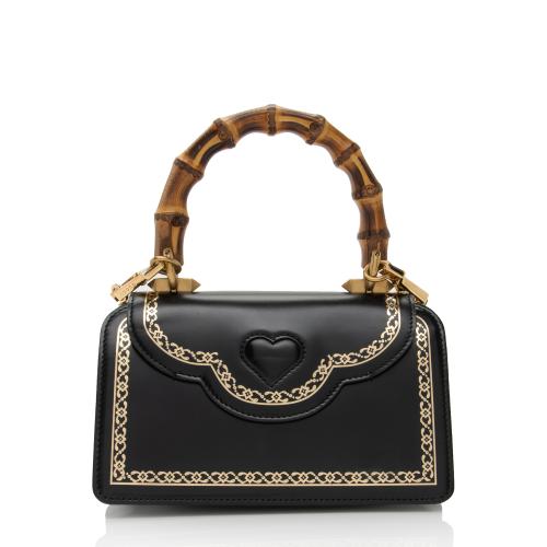 Gucci Leather Bamboo Thiara Small Top Handle Satchel