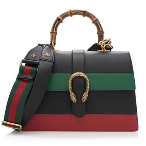 Gucci Leather Borsa Dionysus Large Top Handle Bag