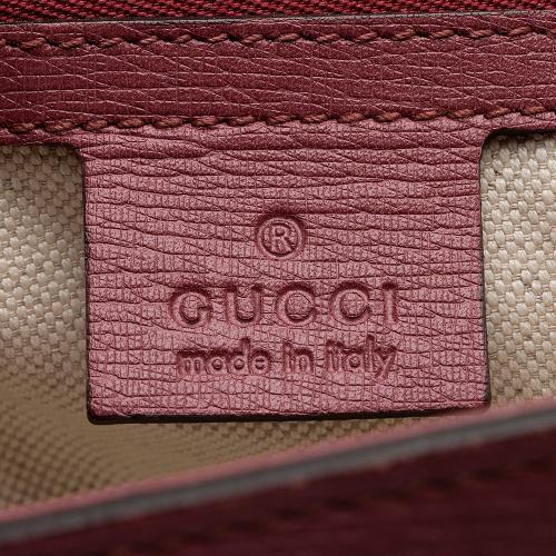 Gucci Leather Bright Bit Medium Tote