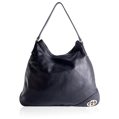 Gucci Leather Britt Hobo Handbag