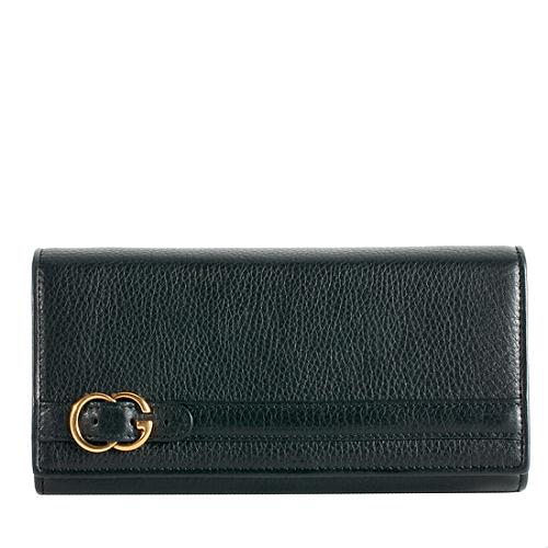 Gucci Leather Chain Wallet Clutch