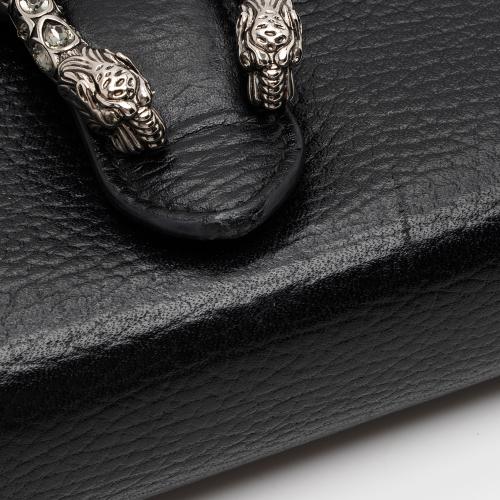 Gucci Leather Crystal Dionysus Chain Wallet