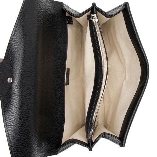 Gucci Leather Crystal Dionysus Medium Shoulder Bag