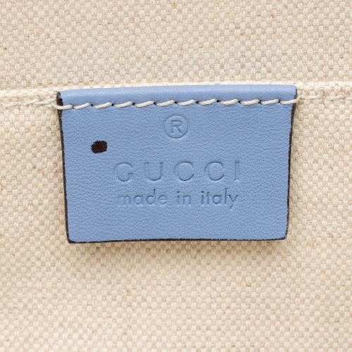 Gucci Leather Embroidered Bamboo Dionysus Large Top Handle