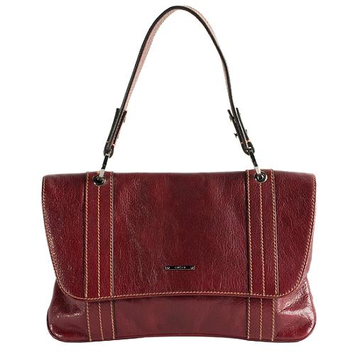 Gucci Leather Flap Shoulder Handbag