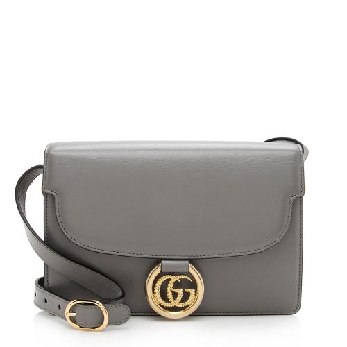 Gucci Leather GG Ring Shoulder Bag