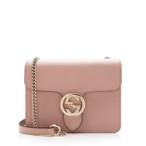 Gucci Leather Interlocking G Small Shoulder Bag