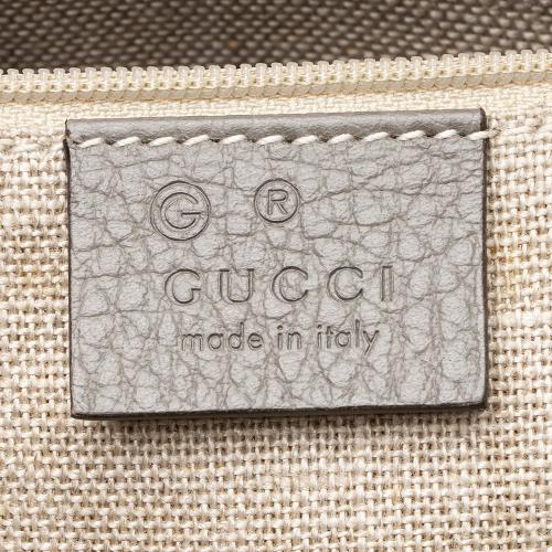 Gucci Calfskin Interlocking G Top Handle Medium Shoulder Bag