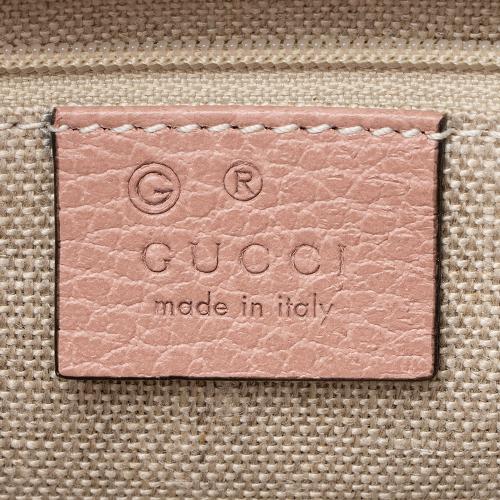 Gucci Leather Interlocking G Top Handle Small Shoulder Bag