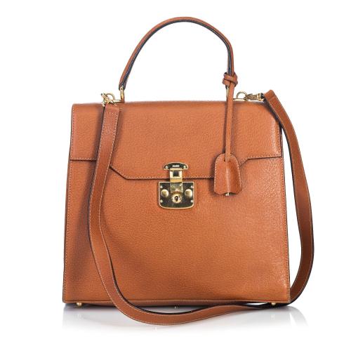 Gucci Vintage Leather Kelly Satchel