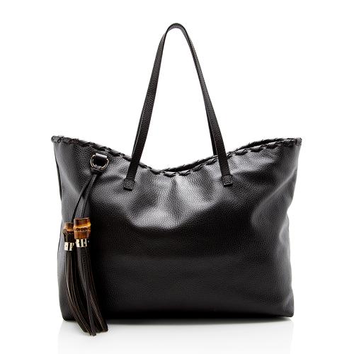 Gucci Leather Large Tassel Tote - FINAL SALE