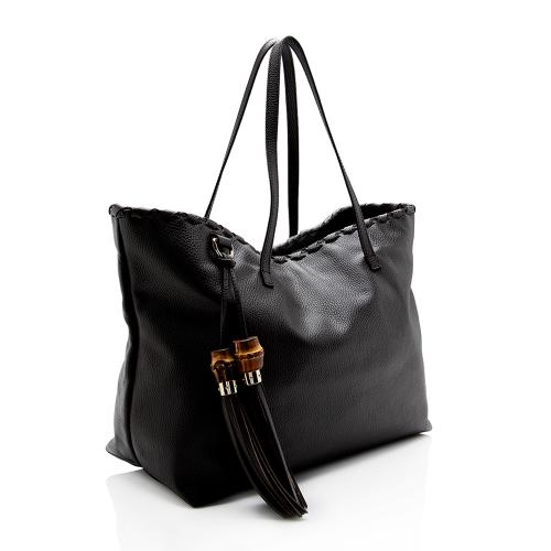 Gucci Leather Large Tassel Tote - FINAL SALE