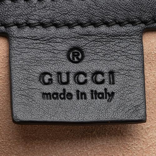 Gucci Leather Nymphaea Top Handle Medium Satchel