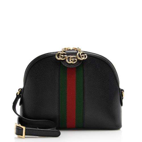 Gucci Leather Ophidia Dome Small Shoulder Bag