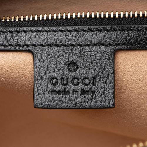 Gucci Leather Ophidia Medium Boston Bag