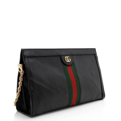 Gucci Leather Ophidia Medium Shoulder Bag