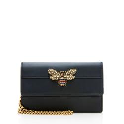 Gucci Leather Queen Margaret Wallet on Chain