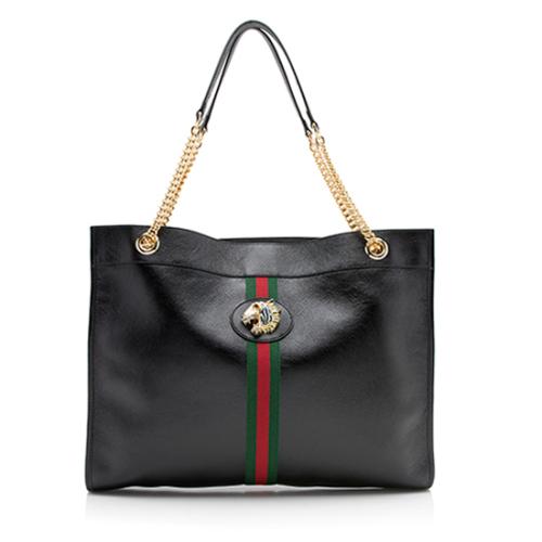 Gucci Leather Rajah Large Tote