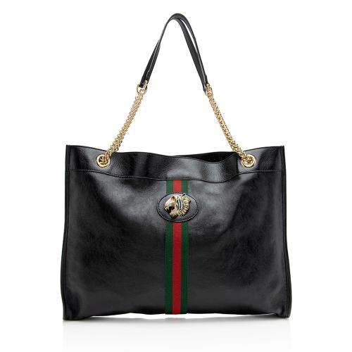 Gucci Leather Rajah Large Tote