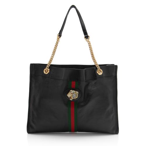 Gucci Leather Rajah Large Tote