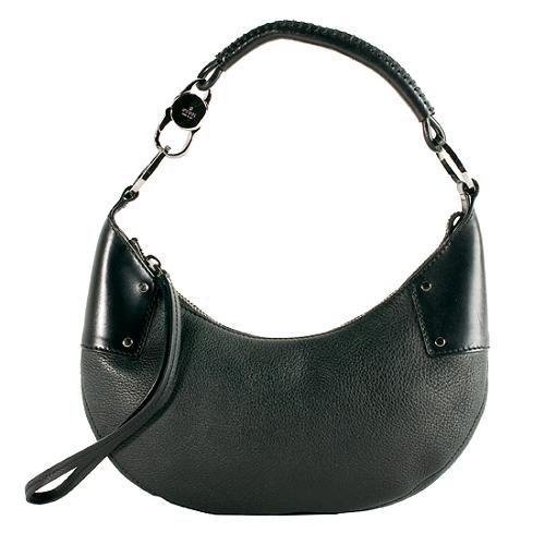Gucci Leather Small Hobo Handbag