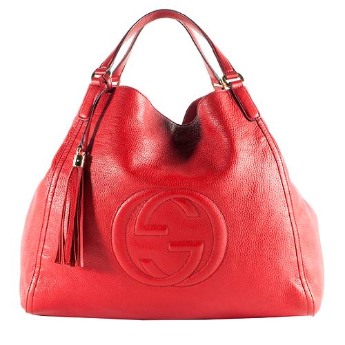Gucci Leather Soho Large Tote