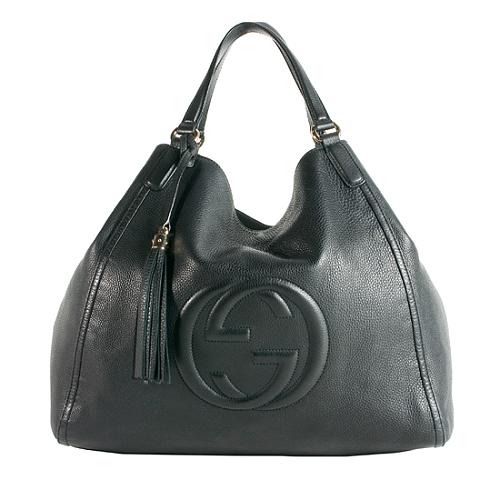 Gucci Leather Soho Large Tote