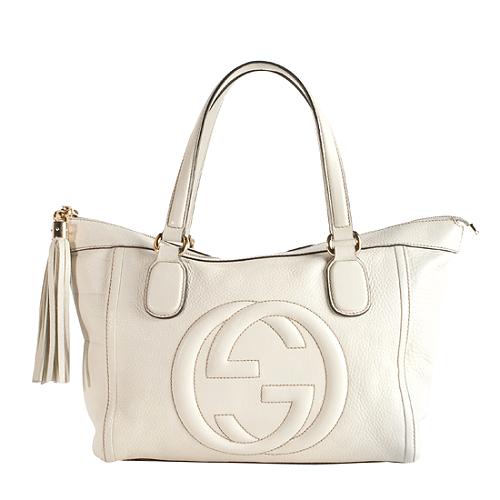 Gucci Leather Soho Top Handle Tote