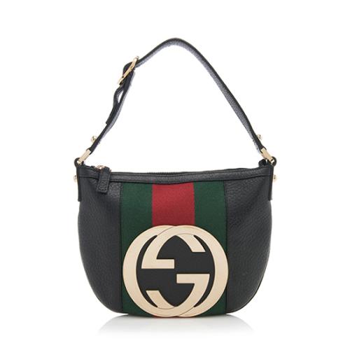 Gucci Leather Web Blondie Hobo 