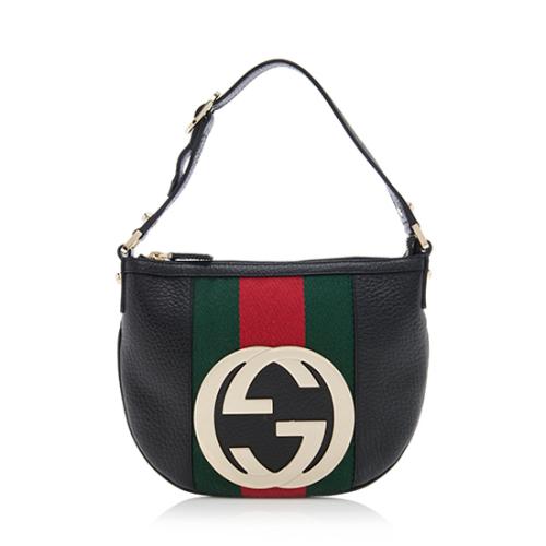 Gucci Leather Web Blondie Hobo