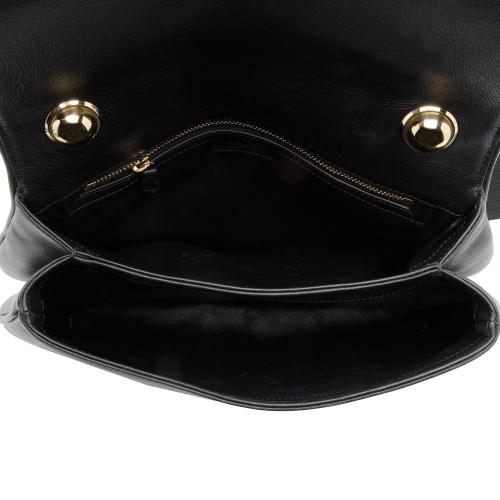 Gucci Leather Studded Blondie Top Handle Medium Shoulder Bag