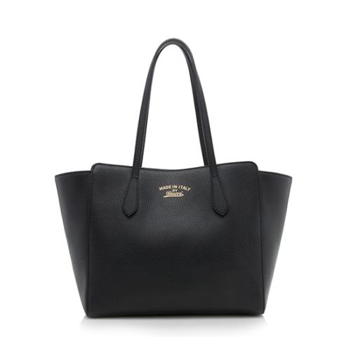 Gucci Leather Small Swing Tote