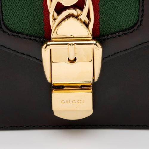 Gucci Leather Sylvie Mini Chain Bag