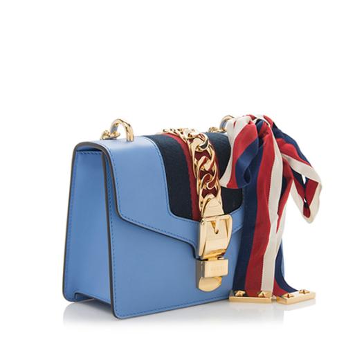 Gucci Leather Sylvie Mini Chain Bag