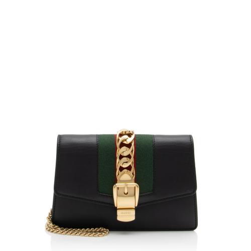 Gucci Leather Sylvie Super Mini Bag