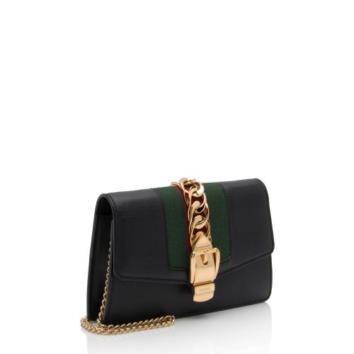 Gucci Leather Sylvie Super Mini Bag
