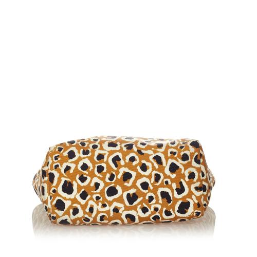 Gucci Leopard Printed Nylon Tote Bag