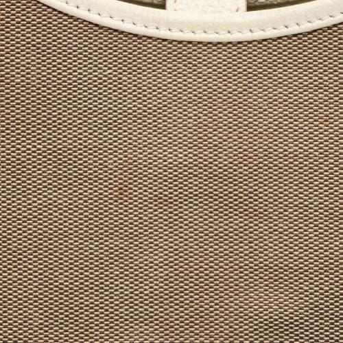 Gucci Linen Bardot Shoulder Bag