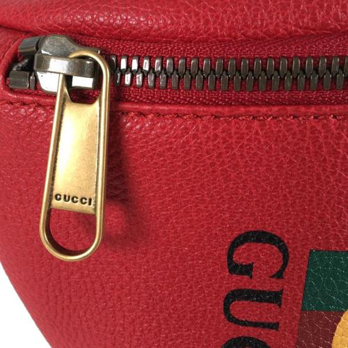 Gucci Logo Leather Belt Bag