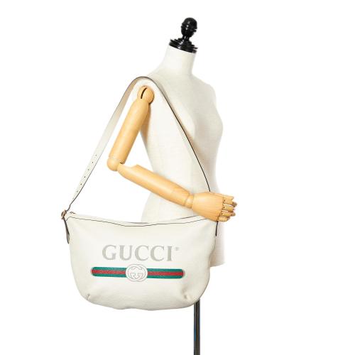 Gucci Logo Leather Shoulder Bag