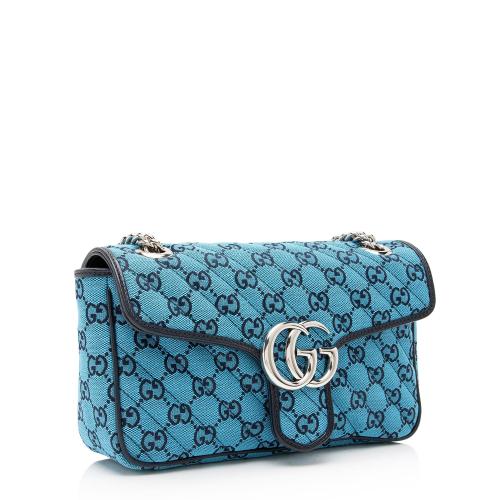 Gucci Matelasse GG Canvas Marmont Small Shoulder Flap Bag