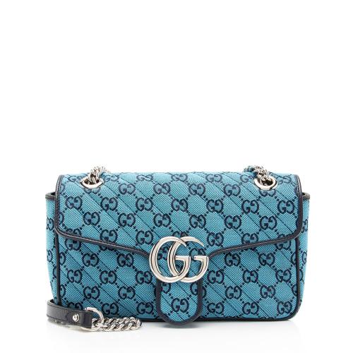 Gucci Matelasse GG Canvas GG Marmont Small Shoulder Flap Bag