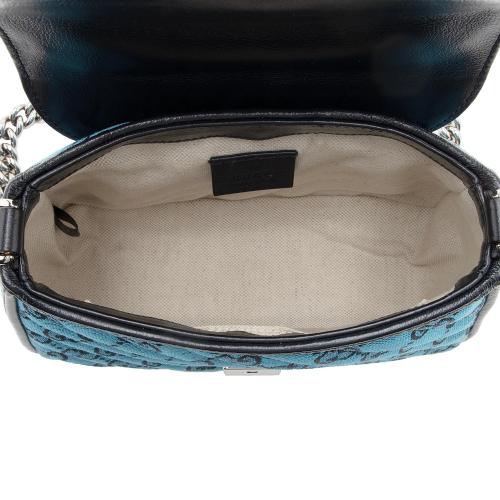 Gucci Matelasse GG Canvas GG Marmont Top Handle Mini Shoulder Bag